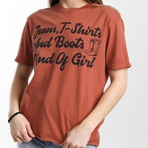 American Highway Boots Girl T-Shirt in Spice Size M
